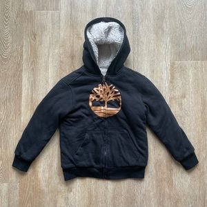 Timberland Boys Tree Fleece-Lined Logo Hoodie